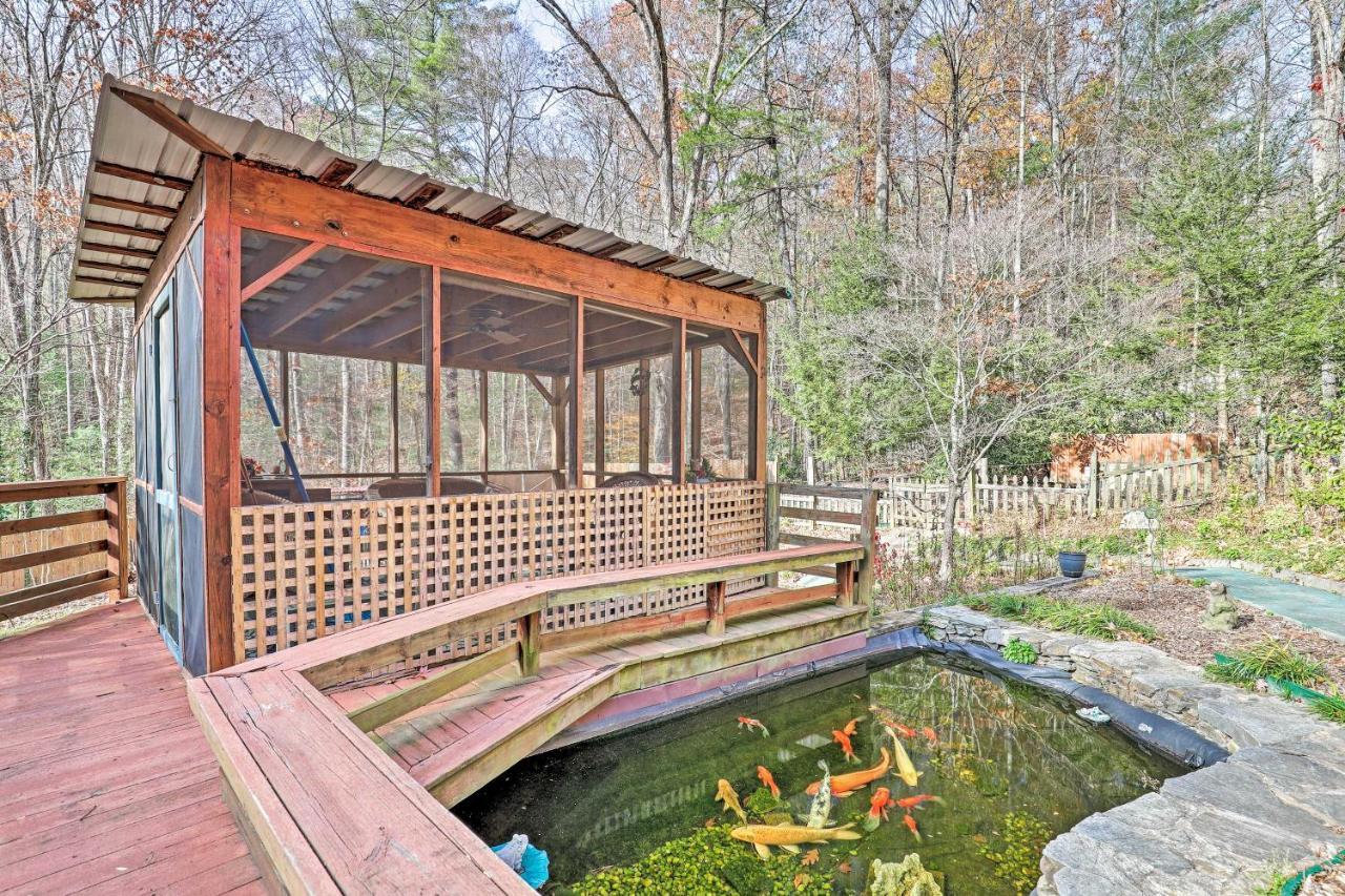 Asheville Mountain Getaway With Patio And Koi Pond! Exterior foto